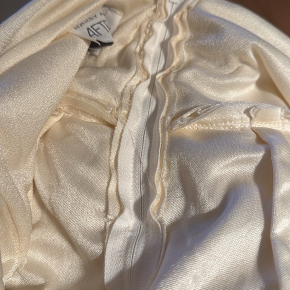 Harry Acton for After Five Vintage embellished draped back ivory gown maxi dress - Picture 9 of 12